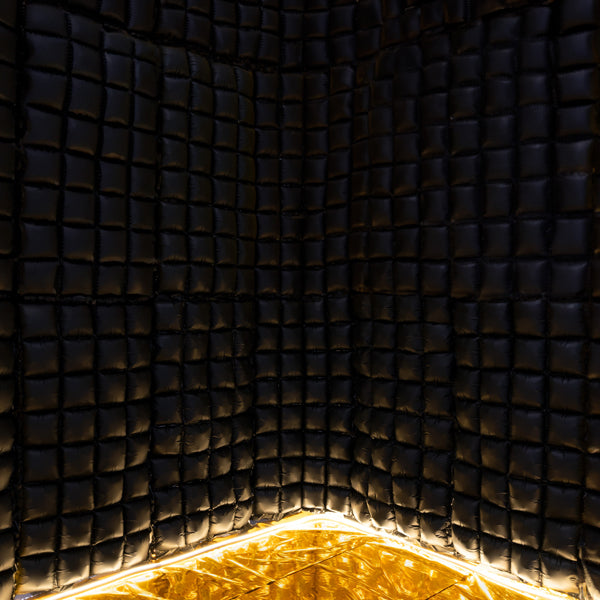 Folieballon Backdrop, Sort 72x143 cm