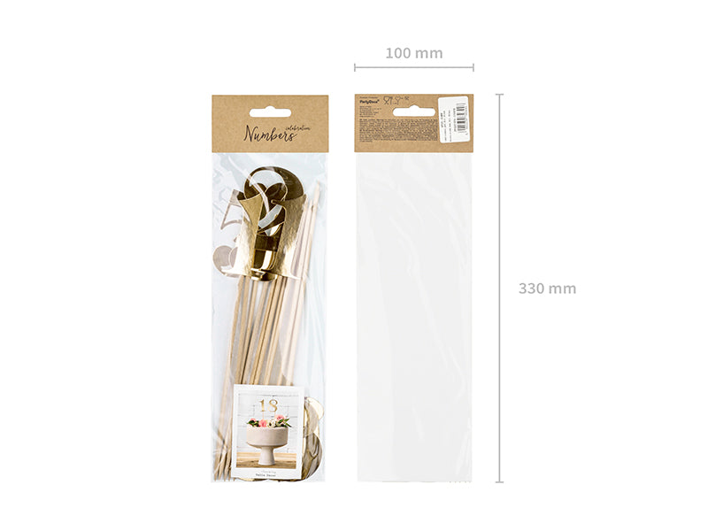 Bordpynt Tal, Guld 25,5-26,5 cm | 11 stk.