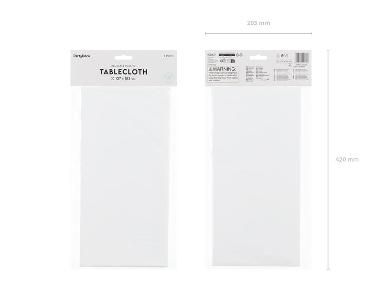 Dug, Hvid 137x183 cm