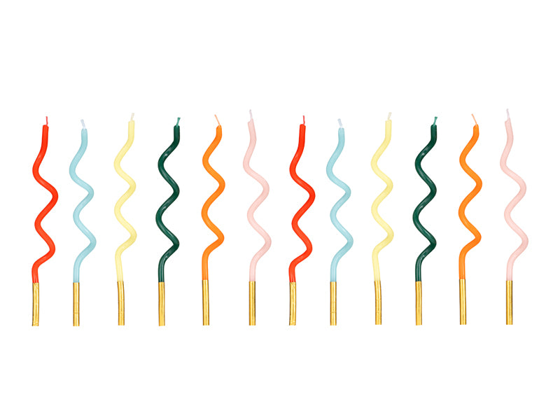 Fødselsdagslys, Mix 14 cm | 12 stk.