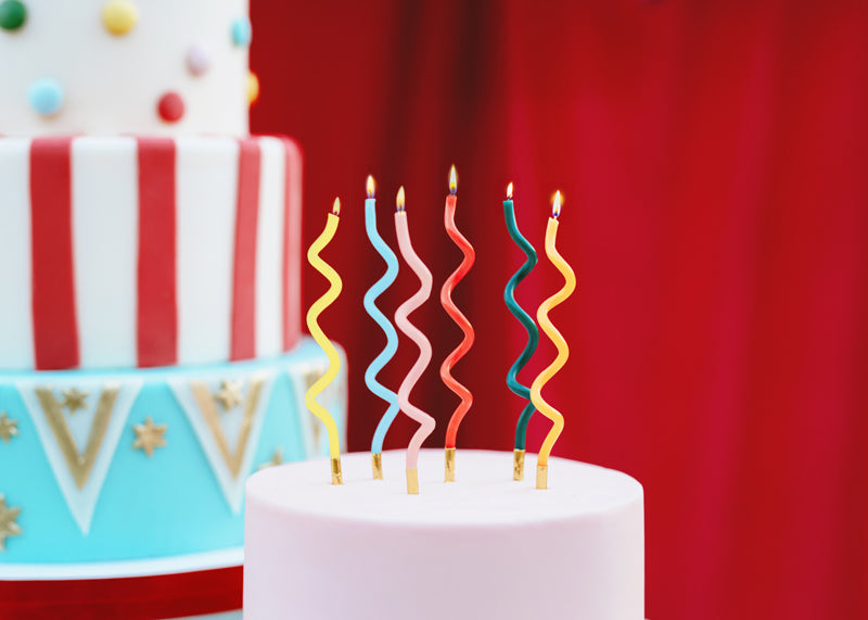 Fødselsdagslys, Mix 14 cm | 12 stk.