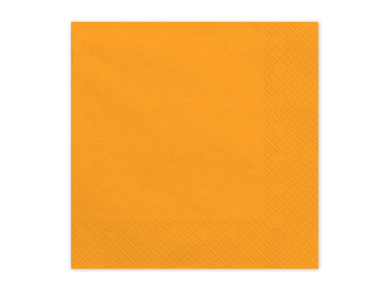 Papirservietter, Orange 33x33 cm | 20 stk.