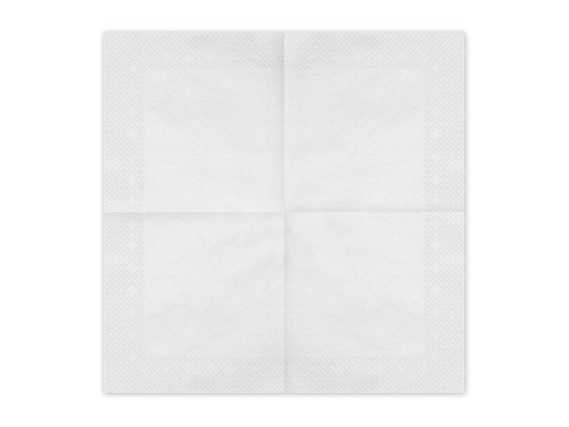 Papirservietter, Hvid 33x33 cm | 20 stk.
