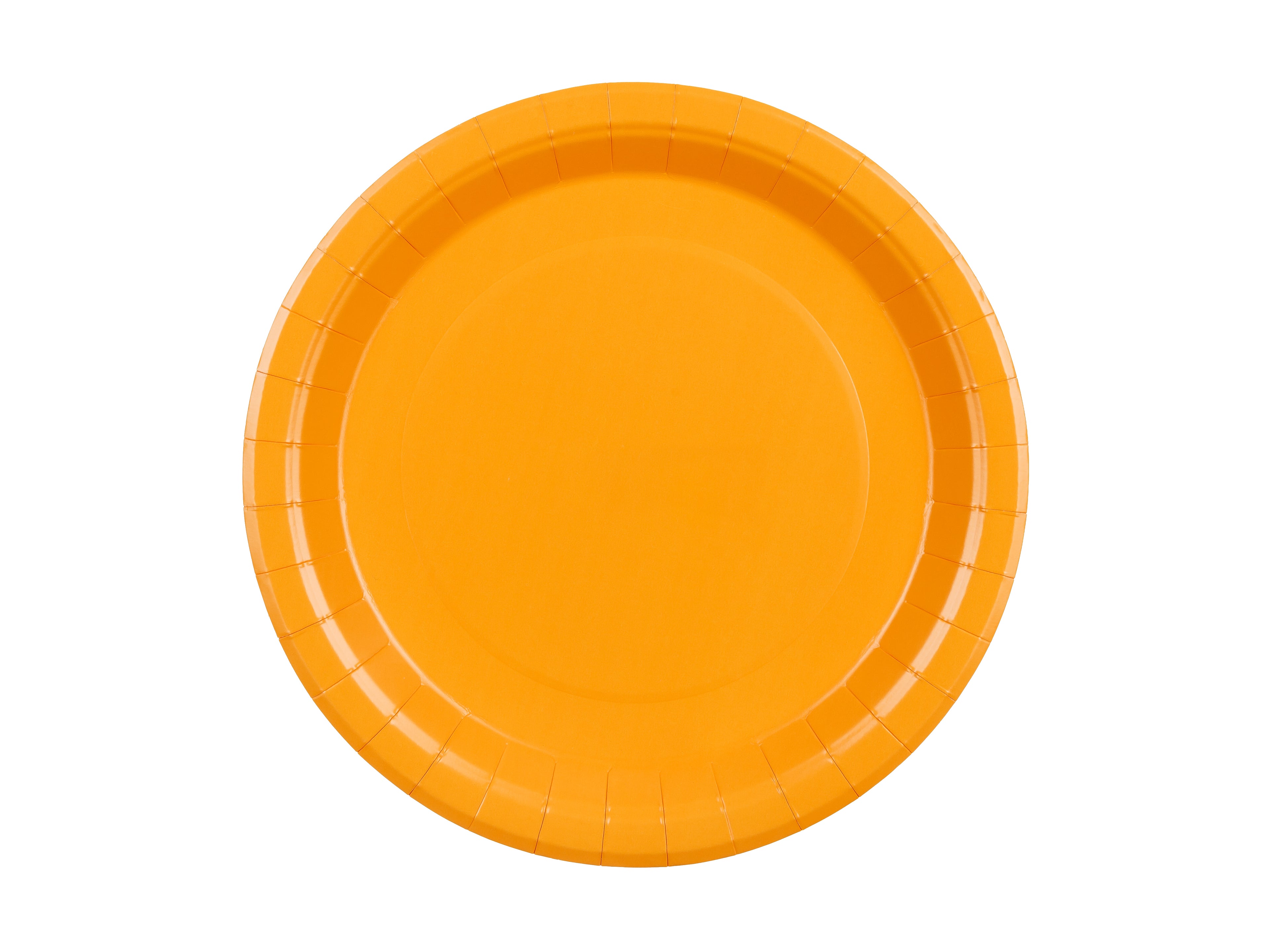 Paptallerkner, Orange 23 cm | 6 stk.