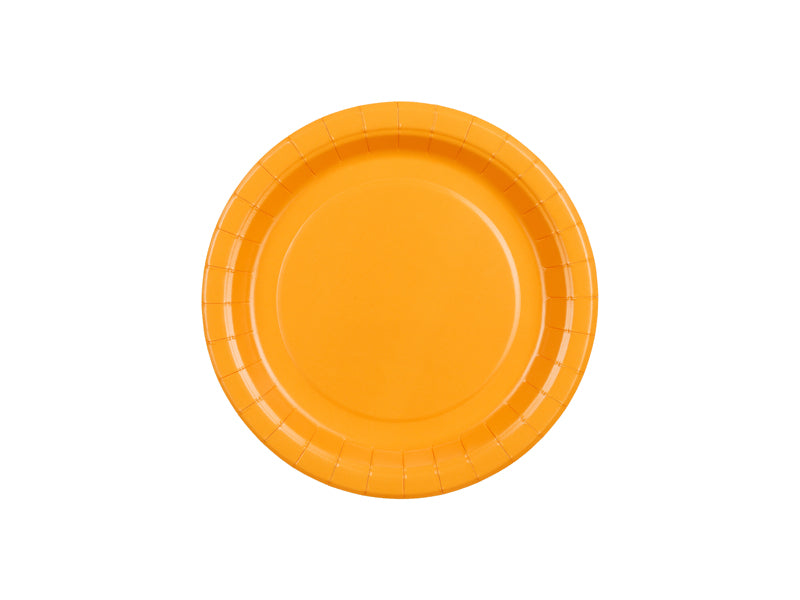 Paptallerkner, Orange 18 cm | 6 stk.
