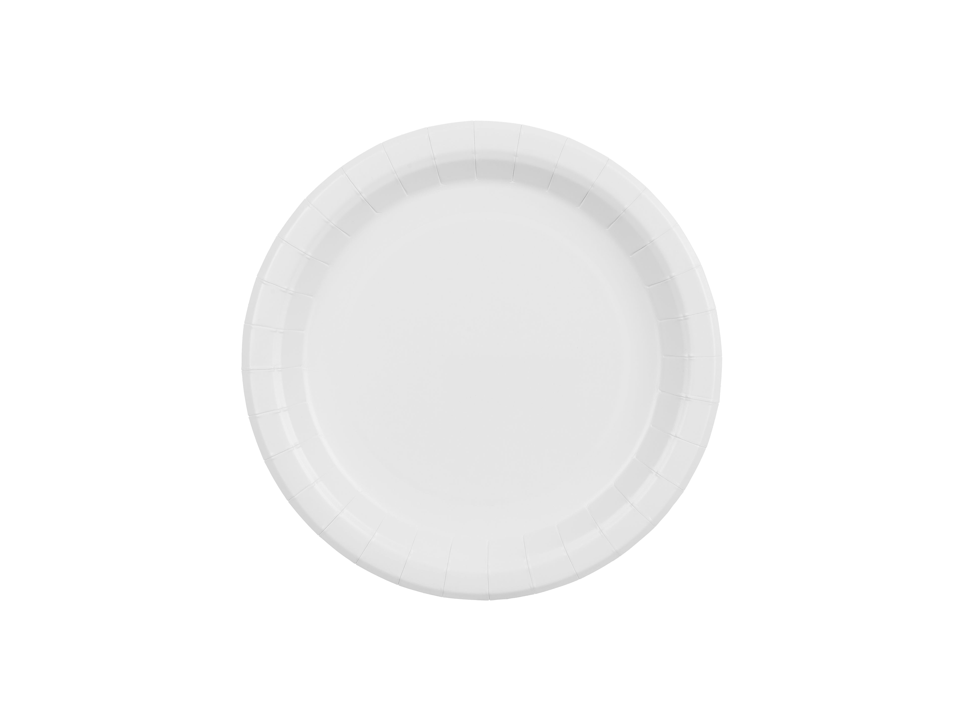 Paptallerkner, Hvid 18 cm | 6 stk.